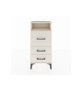 Arges Komodin Tek Raflı 3 Çekmeceli 44x30x96 Aytaşı-Aytaşı