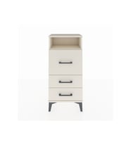 Arges Komodin Tek Raflı 3 Çekmeceli 44x30x96 Aytaşı-Aytaşı