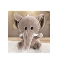 Sevimli Fil Peluş Oyuncak 12 Cm Mini Boy (Çok Renkli)