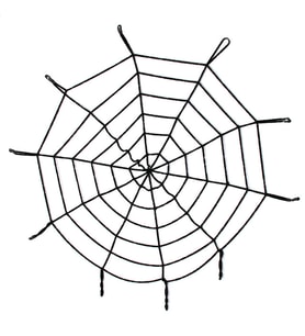 Halloween Cadılar Bayramı Örümcek Ağ Dekor Siyah 1.5 Metre