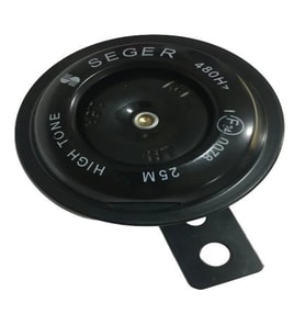 Motorsiklet Kornası 12 Volt / Küçük Kafa / Siyah Seger