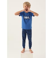 Roly Poly Goal Erkek Çocuk Rahat Kısa Kollu Paça Lastikli Pijama Takım