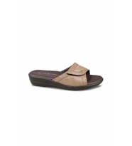 Ceyo 9863-36 Anatomik Taban Cırtlı Kadın Terlik Vizon 36-40