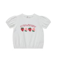 Civil Girls Strawberry 6-9 Yaş Tişört - Kırık Beyaz