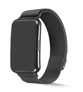 Huawei Watch Fit Uyumlu Kordon Hasır Metal Mıknatıslı Örgü Zore KRD-01 Kayış