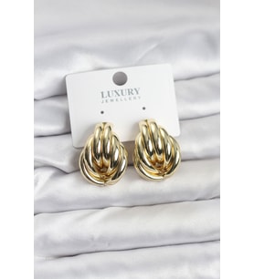 Pirinç Gold Renk Kadın Küpe - Tj-Bkp11627
