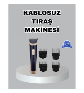 Mey İthalat® Çelik Bıçaklı Unisex Şarjlı Tıraş Makinesi – Sessiz Motor, Kablosuz ve Ayarlanabilir