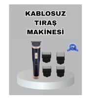 Mey İthalat® Çelik Bıçaklı Unisex Şarjlı Tıraş Makinesi – Sessiz Motor, Kablosuz ve Ayarlanabilir