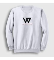 Presmono Unisex Beyaz Logo Russell Westbrook Sweatshirt 368881tt (Beyaz)