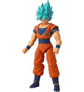 Bandai 16 Cm Dragon Ball Super Saiyan Blue Goku Poz Verilebilir Figür, Dragon Stars Serisi (Krem)