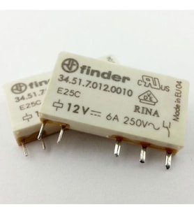 Finder 34.51.7.012.0010 12v 6a Dc Tek Kontak Elektromekanik İnce Röle