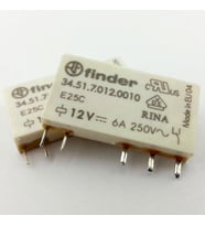 Finder 34.51.7.012.0010 12v 6a Dc Tek Kontak Elektromekanik İnce Röle