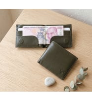 %100 Hakiki Deri Mıknatıs Kapamalı Kağıt Para Sıkıştırmalı Fermuarlı Kasik Erkek Cüzdan 11*9,5