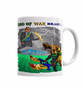 God of War Brasil Kupa Bardak Porselen