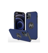 iPhone 12 Pro Max Kılıf Elit Yüzüklü Kapak - Lacivert