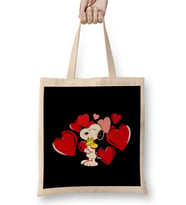 Snoopy Valentines Day Bez Çanta Uzun Saplı