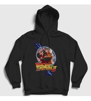 Presmono Unisex Siyah Clock Film Geleceğe Dönüş Back To The Future Kapüşonlu Sweatshirt 242977tt