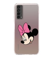 Huawei P Smart 2019  Kamera korumalı Kapak Minnie Mouse Tasarımlı  Şeffaf Kılıf