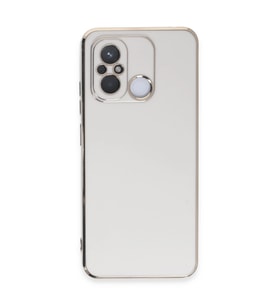 Xiaomi Redmi 12c Kılıf Volet Silikon - Beyaz