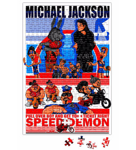 Speed Demon Michael Jackson Puzzle 240 Parça Yapboz