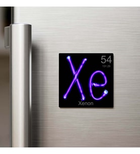 Xenon (Ksenon) Elementi – Buzdolap Magneti – 9x9 cm
