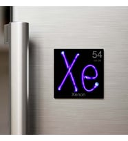 Xenon (Ksenon) Elementi – Buzdolap Magneti – 9x9 cm