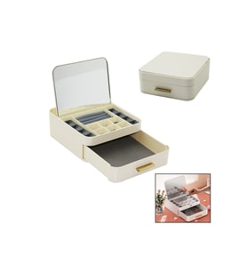 Çek Birak Aç Kapa Takı Organizer 20x22cm 8.5cm Çok Katlı 10 Bölmeli