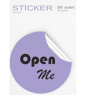 Renkli etiket 96 adet