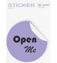 Renkli etiket 96 adet