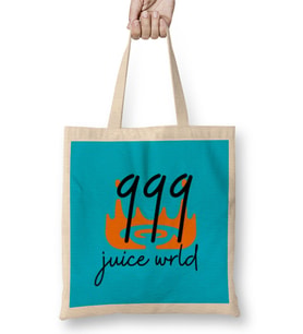 Juice Wrld 999 Logo Merch Bez Çanta Uzun Saplı