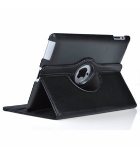 Apple iPad 9. Nesil 10.2" Kılıf 360 Dönebilen Standlı Case A2602 A2603 A2604 A26 (Siyah)