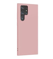 Vendas Samsung S22 Ultra Uyumlu Fora Serisi Yumuşak Rubber Silikon Kılıf (Rose)