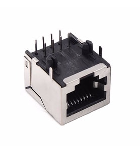 8P8C Metal RJ45 Soket Ethernet Bağlantı Soketi 8 Pin Pcb Montaj