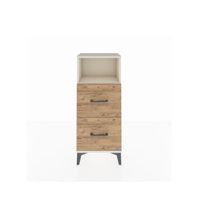 Arges Komodin Tek Raflı 2 Çekmeceli 44x30x106 Aytaşı-Çam