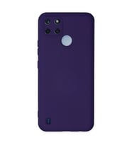 Realme C25y Kılıf Nano İçi Kadife Silikon - Mor