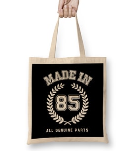 1985 Made In 85 All Genuine Parts Bez Çanta Uzun Saplı