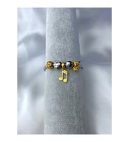 5'li Charm Gümüş Renk Paslanmaz Çelik Bileklik (Çok Renkli)