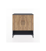 Arges Şifonyer 3 Raflı 2 Kapaklı 88x30x96 Antrasit-Çam