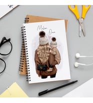 Anne - Oğul Baskılı Defter Kişiye Özel