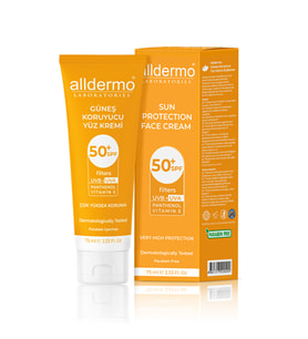 ALLDERMO SPF 50 GÜNEŞ KORUYUCU YÜZ KREMİ 75 ML