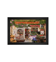 Manzara Temalı Kanvas Tablo 50 x 70 cm Siyah Çerçeve