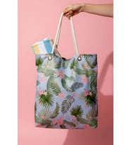 Mavi Tropical Plaj Çantası