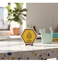 Modern Çizgili Sabır Temalı Masaüstü Dekoratif Obje Sevdiklerinizi Mutlu Edecek Anlamlı Bir Hediye 10x10 cm