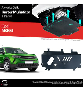S-Dizayn Opel Mokka Çelik Karter Muhafaza Koruma 2020 Üzeri A+ Kalite