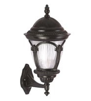 AVONNI BAP-68052-BSY-M2 Siyah Boyalı Dış Mekan Aydınlatma E27 Aluminyum Polikarbon Cam 30x25cm