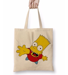 Bart Simpsons Bez Çanta Uzun Saplı