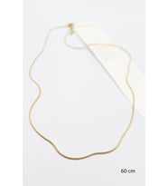 Yılan Zincir Kolye - 60cm - Altın