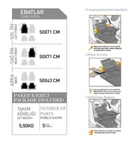 FORD FIESTA 1995-2003 Venüs Siyah  Oto Paspas Seti 
