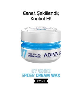 Agiva White Yüksek Tutuş ve Parlak Görünüm Sağlayan Wax - 175ML