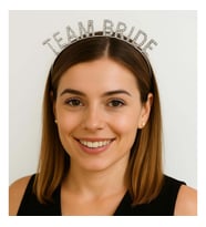 Gümüş Renk Team Bride Taç Plastik – Gelin ve Nedime Tacı